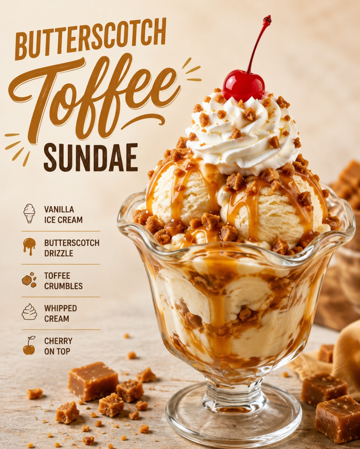 Butterscotch Toffee Sundae promotional image